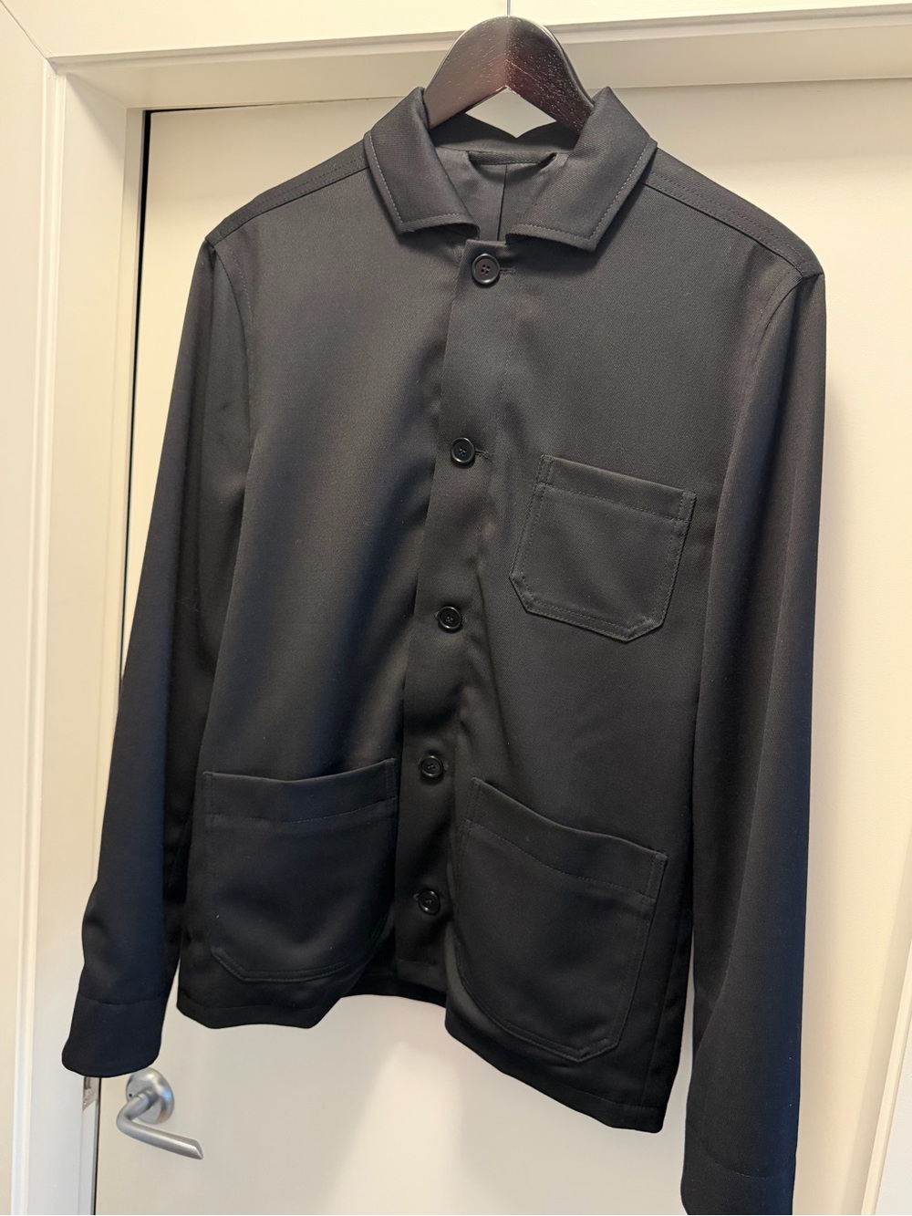 Men's Fillipa K Black Button-Up Jacket - Picture 5 of 8